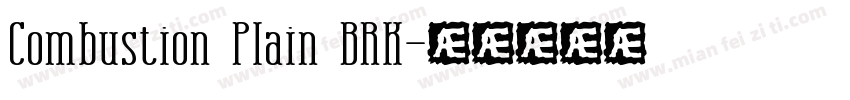 Combustion Plain BRK字体转换